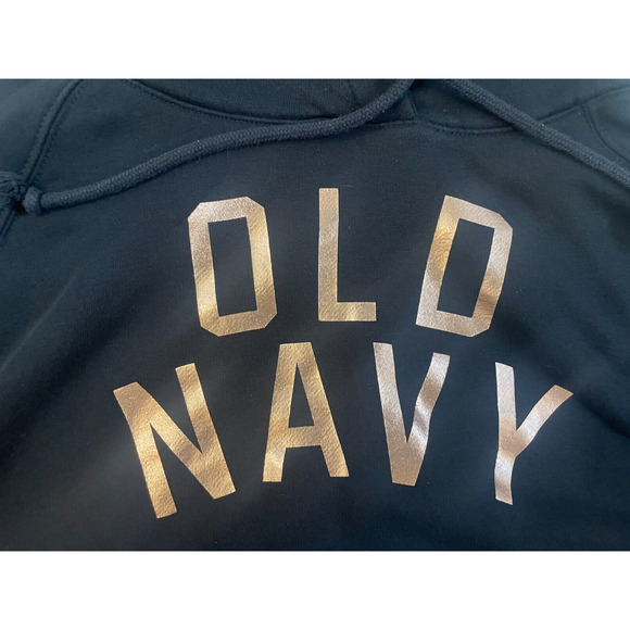 ""OLD NAVY Women Black Pullover Hoodie S Long Sleeve Casual Women's Active"" - Picture 9 of 9
